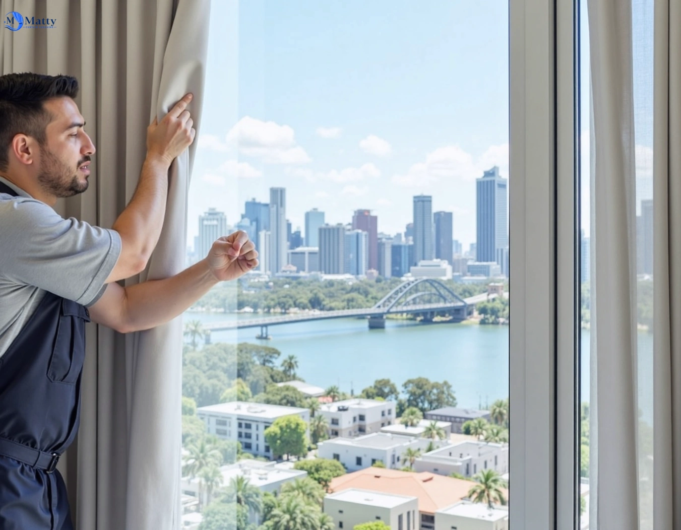 Professional curtain steam cleaning service eveleigh-nsw QLD by Matty Curtain Cleaning